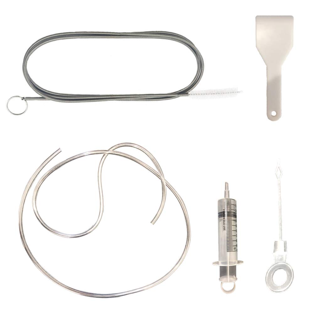 OSALADI Refrigerator Drain Hole Cleaning Kit - Long Pipe Cleaner Tool for Fridge Water Line Repair & Clog Removal (White) - Essential Appliance Maintenance for Home Kitchen & RV Refrigerators