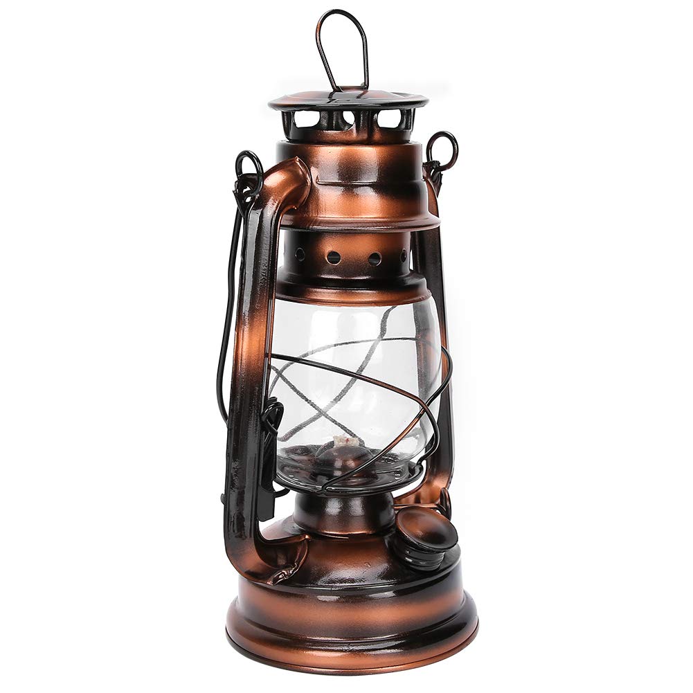 Vintage YOKAM Barn Lantern with Candle Decoration - Antique Style Kerosene Lamp for Home, Garden & Outdoor Decor - Perfect for Anniversaries, Christmas, Weddings & Rustic Themed Parties