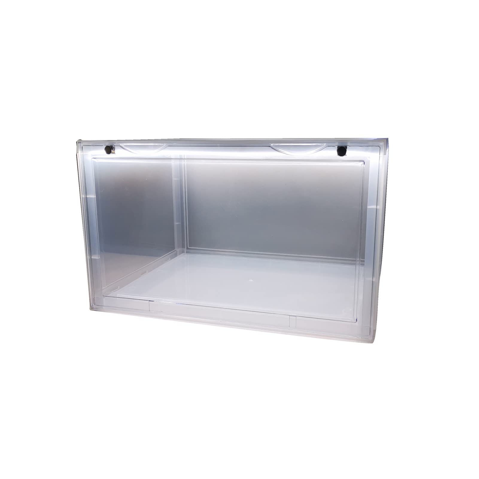 Clear Acrylic Shoe Display Case with USB LED Lights - Transparent Sneaker Storage Cabinet for Wall Mounting | Perfect for Shoe Collection Organization & Home Decor