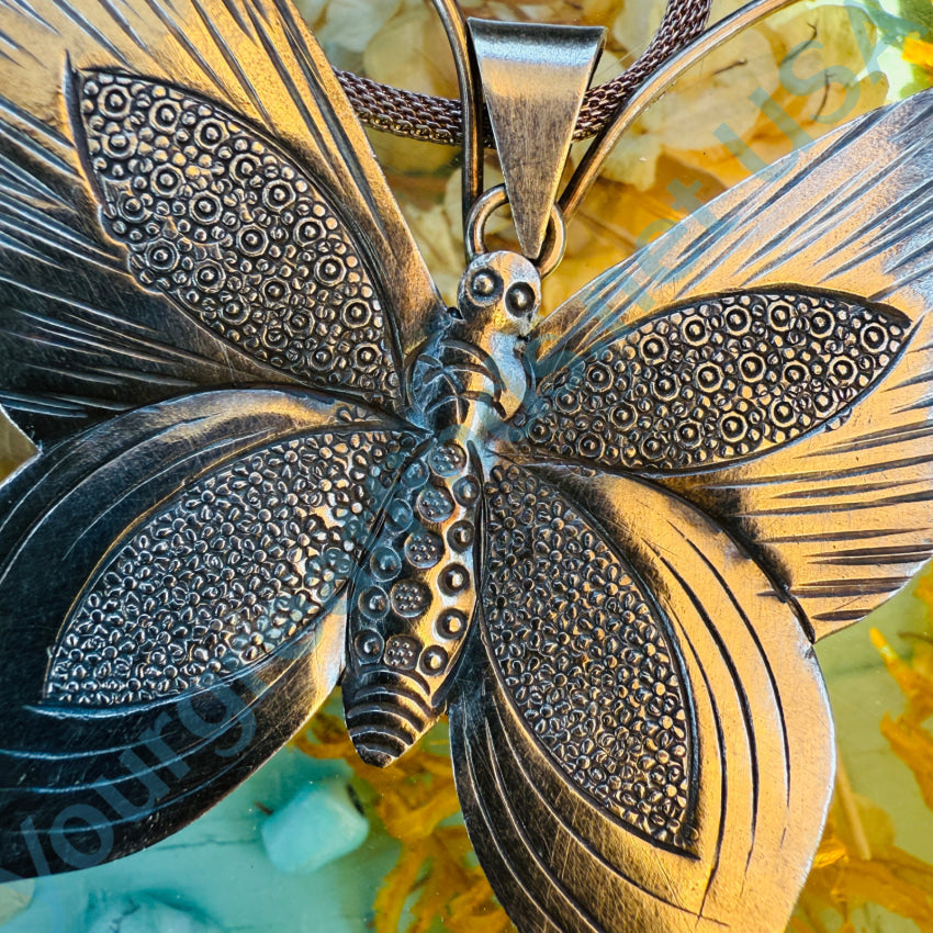 Vintage Butterfly Necklace - Sterling Silver Pendant & Chain for Women, Elegant Jewelry Gift for Birthday, Anniversary & Valentine's Day - Perfect for Parties, Weddings & Everyday Wear