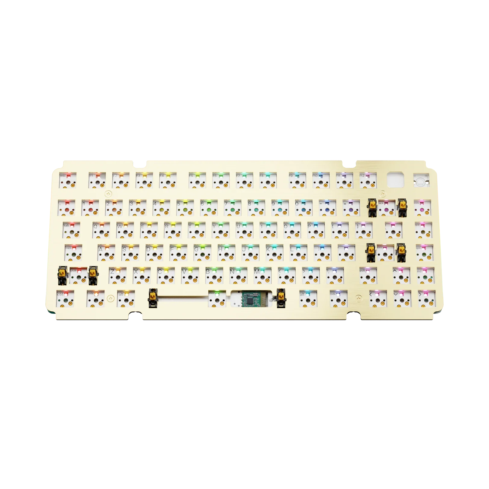 GMMK 3 75% ANSI Brass Switch Plate - Premium Keyboard Upgrade for Mechanical Gaming & Typing Enthusiasts - Perfect for Custom Builds, Office Work & Esports