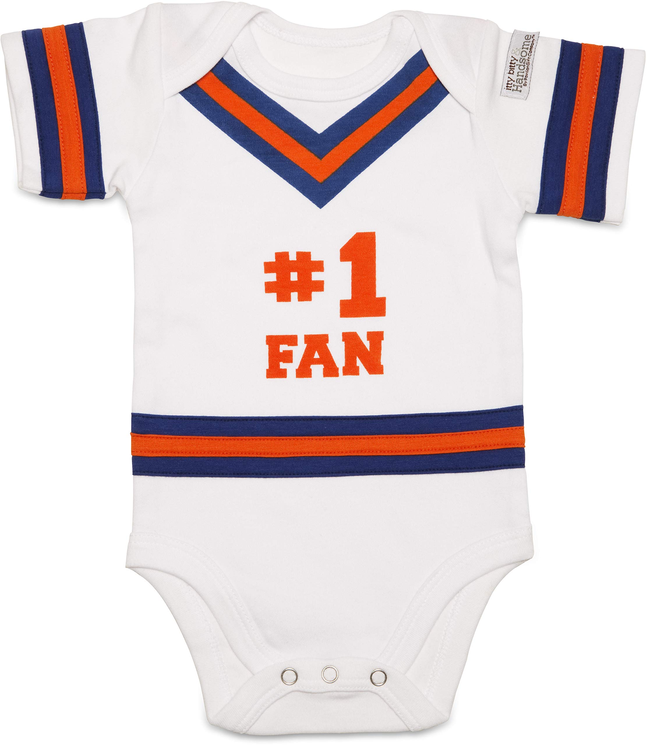 Itty Bitty & Pretty #1 Fan Baby Onesie - Soft & Comfortable Infant Bodysuit for Boys & Girls - Perfect for Game Day, Family Photos & Everyday Wear