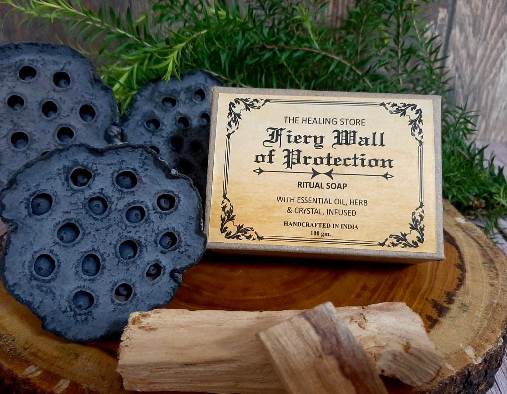 Fiery Wall of Protection Ritual Soap - Spiritual Cleansing & Energy Shield - 1 Pack - Perfect for Home Blessings & Negative Energy Removal