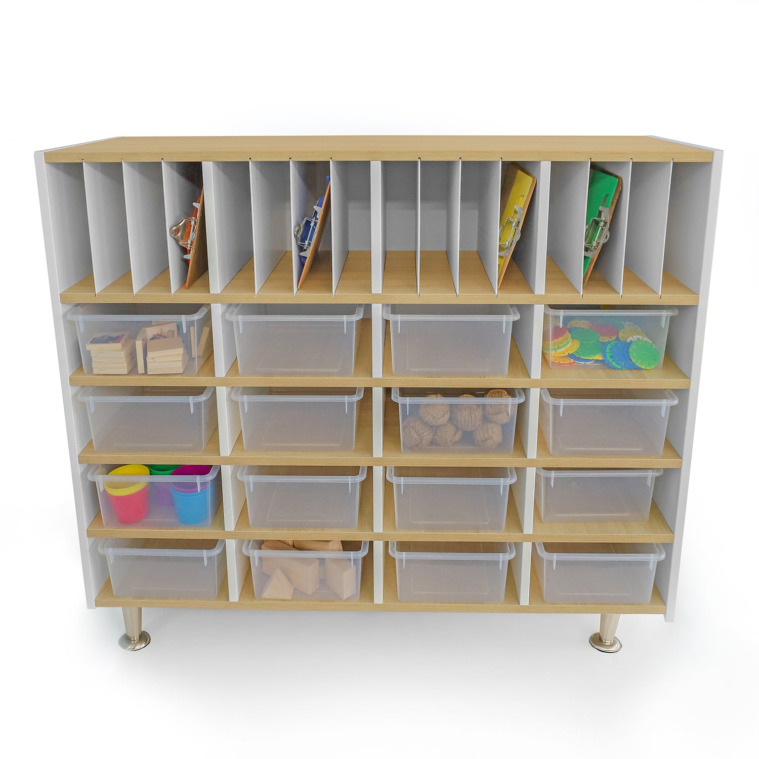 Elevated™ Classroom Organizer WB1955 - Premium Teacher Desk Organizer with Storage Compartments for School Supplies, Whiteboard Markers, and Stationery - Perfect for Teachers, Homeschooling, and Office Organization