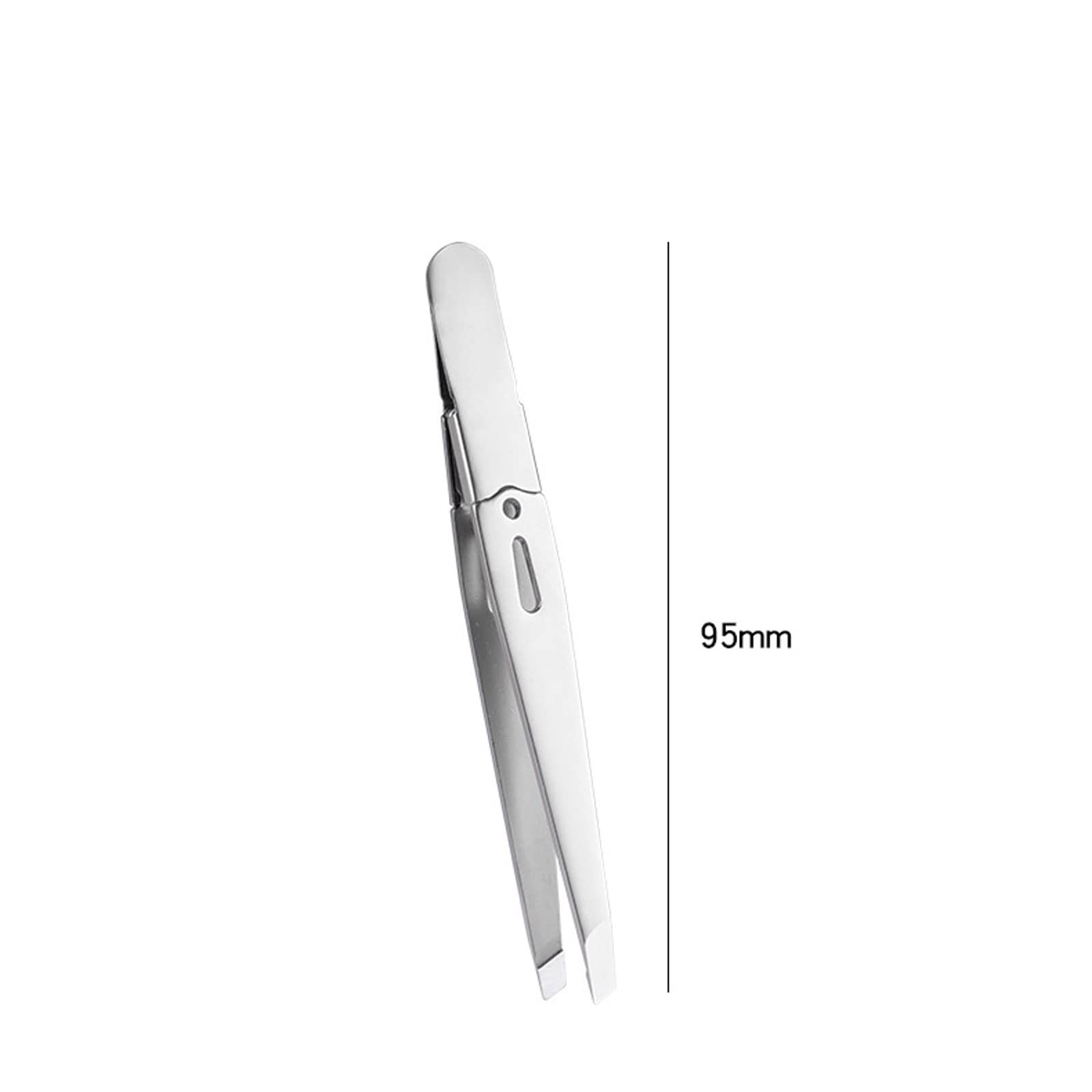 Premium Stainless Steel Slanted Eyebrow Tweezers for Hair Removal - Precise Beauty Tool for Eyebrow Shaping, Facial Hair & Makeup (Colorful Options) - Perfect for Home, Travel & Professional Salon Use