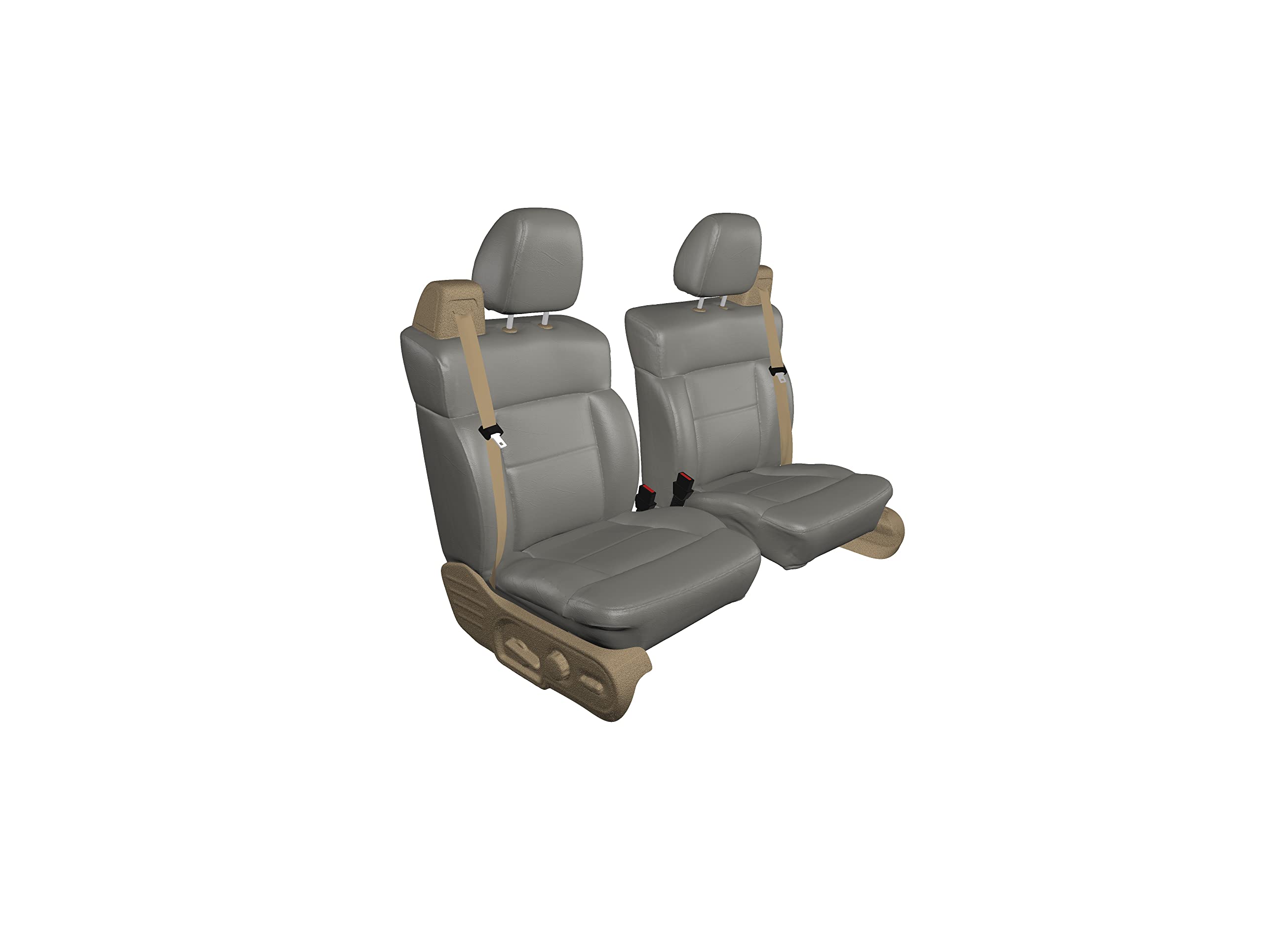 Durafit Custom Seat Covers for 2000-2004 Chevy Truck/Suburban/Tahoe Bucket Seats - Gray Velour Fabric for Electric Front Seats | Perfect Fit Protection for Road Trips & Daily Commutes