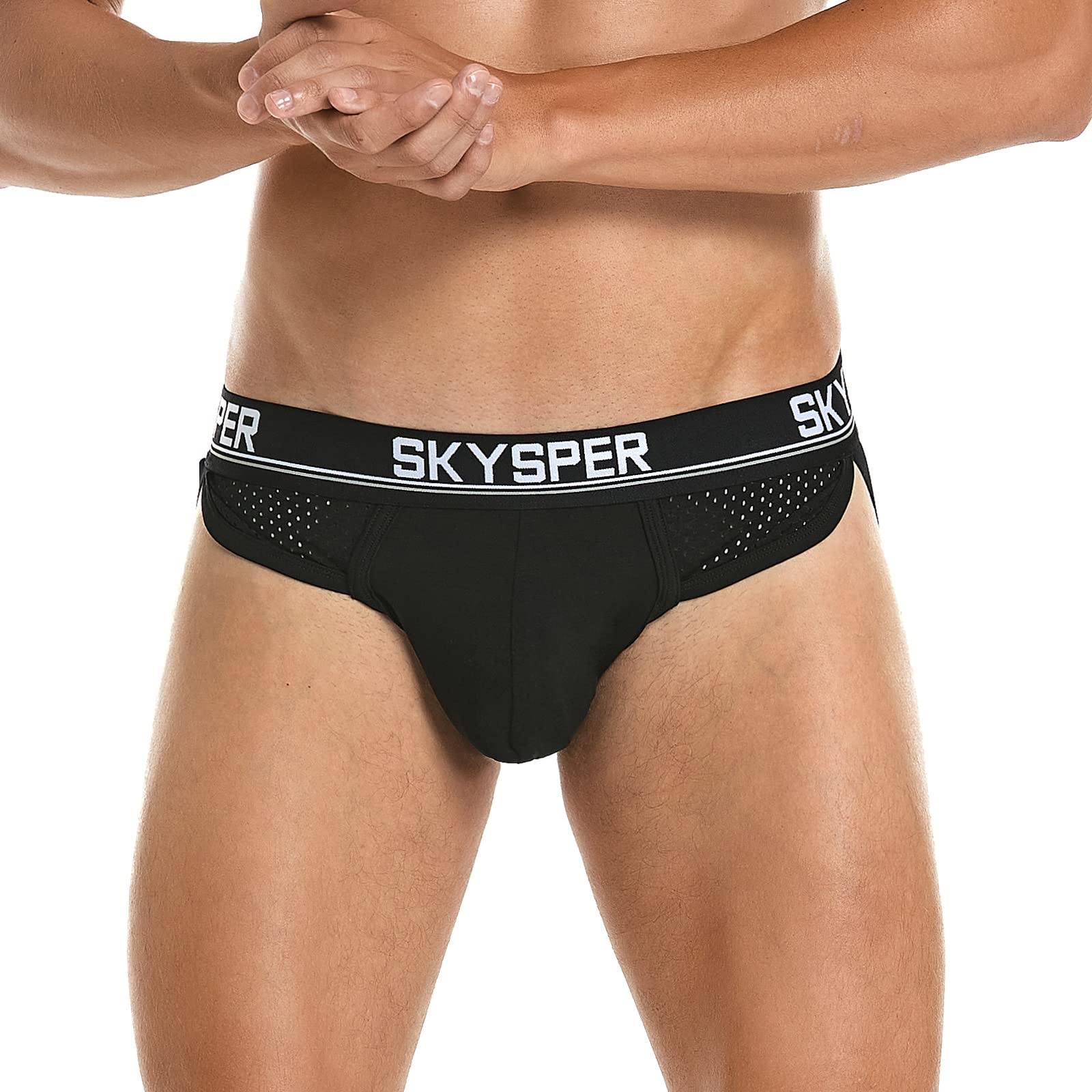 SKYSPER Men's Athletic Jockstrap Support Underwear - Breathable & Comfortable for Sports & Workout - Perfect for Gym, Running, Cycling & Active Lifestyle