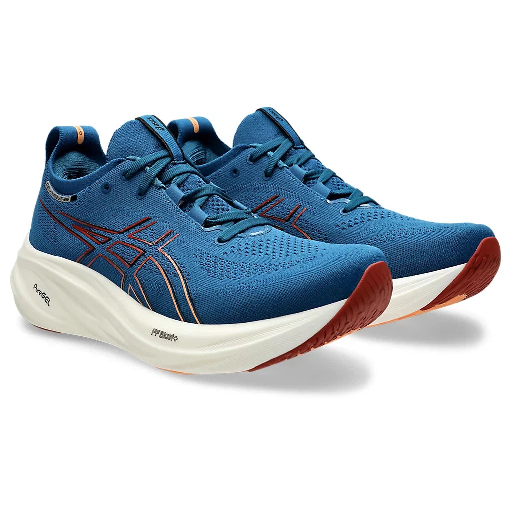 ASICS Men's Gel-Nimbus 26 Running Shoes - Lightweight Cushioned Sneakers for Jogging & Gym Workouts | Perfect for Marathon Training & Daily Fitness