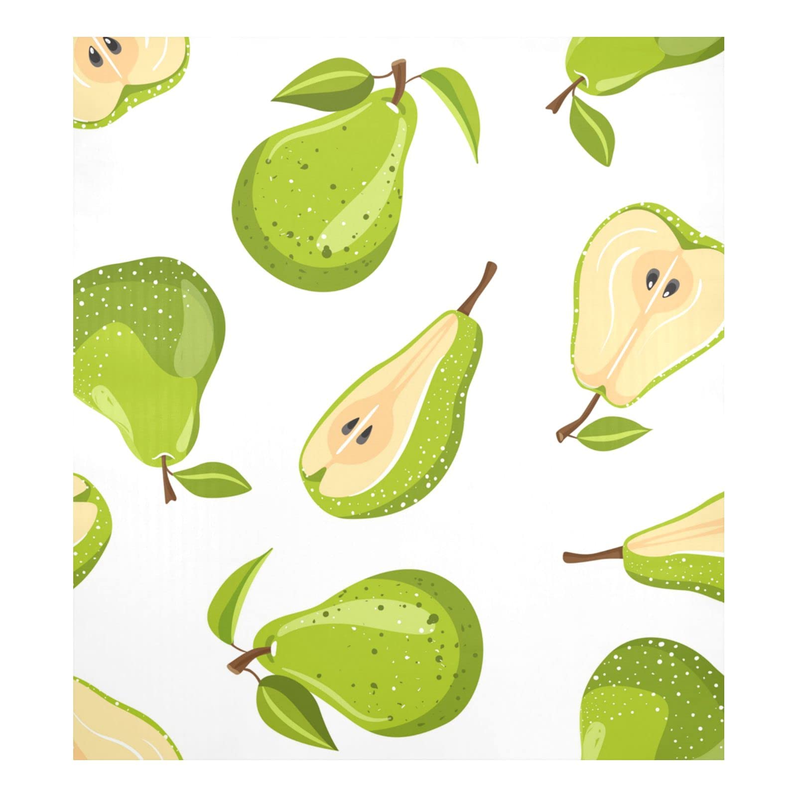 Green Pear Fruit Pattern Dishwasher Magnet Cover - Easy Update Magnetic Sticker for Refrigerator & Appliances - 23x26 Inch Home Decor for Kitchen Cabinet, Dishwasher Door & Washer Panel - Perfect for Modern Kitchen, Laundry Room & Home Renovation