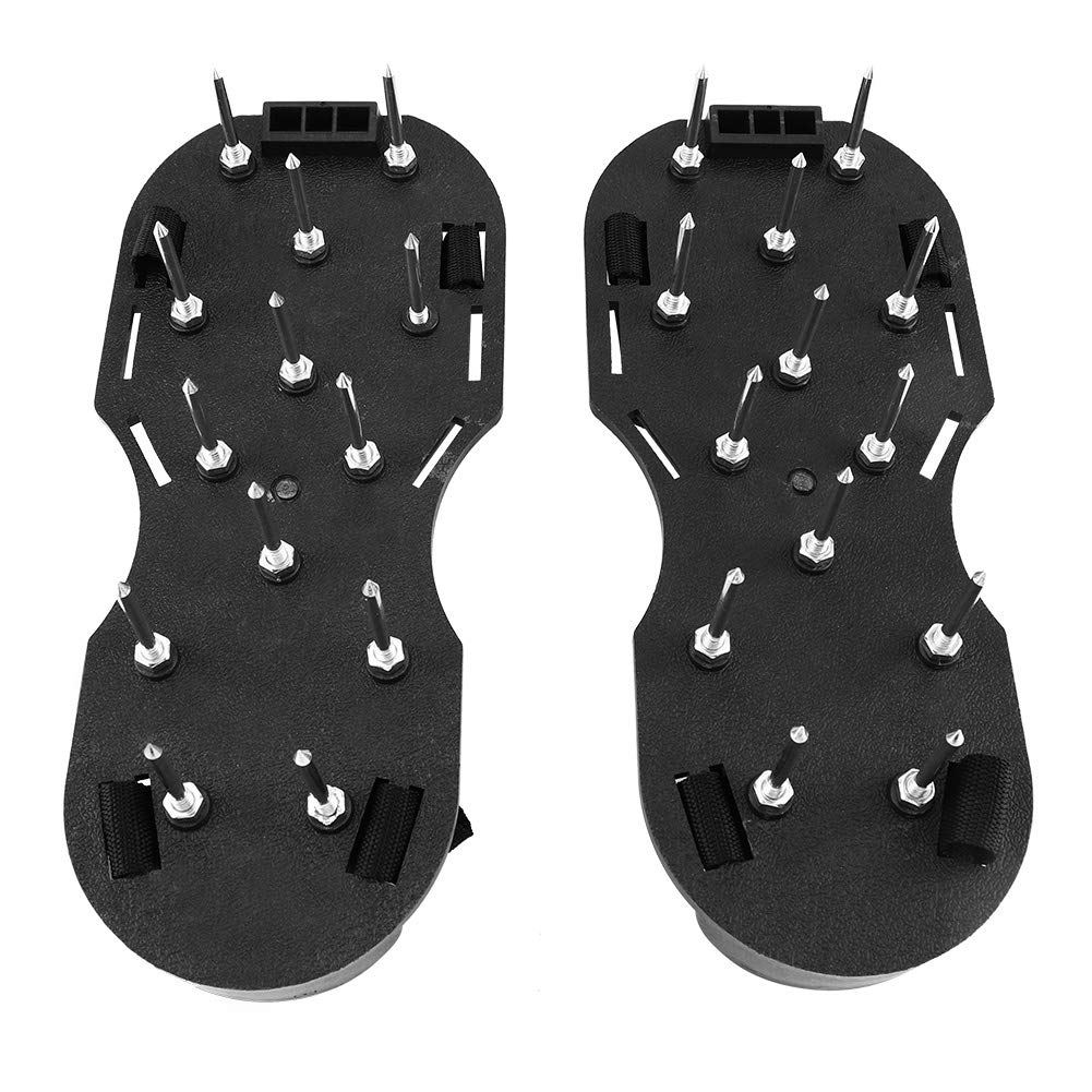 Best Spiked Lawn Shoes for Gardening & Landscaping - Anti-Slip Grass Nail Shoes with Metal Spikes for Secure Traction on Wet Grass, Mud & Uneven Terrain (1 Pair) - Perfect for Mowing, Yard Work & Outdoor Activities