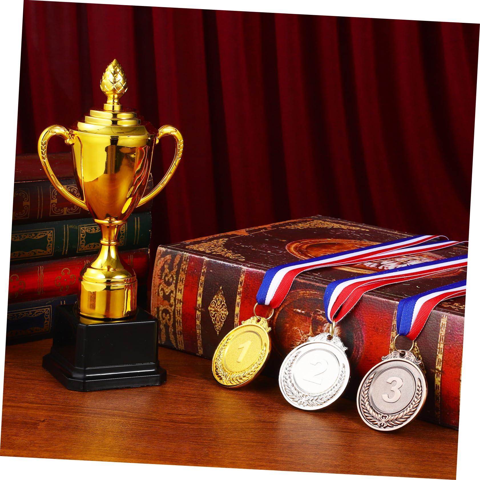 SUPVOX Plastic Award Trophy - Gold Prize Cup Toy for Kids, Sports, School Rewards & Party Games - Perfect for Competitions, Achievements & Fun Events