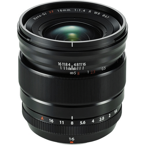 Fujifilm Fujinon XF 16mm f/1.4 R WR Wide Angle Prime Lens for Fujifilm X-Mount Cameras - Perfect for Landscape, Street & Low Light Photography