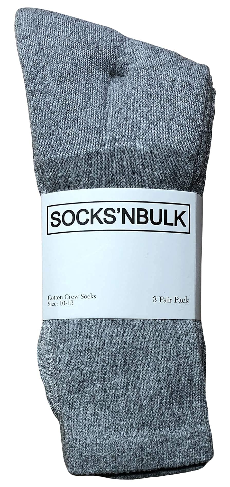 SOCKS’NBULK 72 Pairs Heavy Duty Cotton Crew Socks for Men & Women - Bulk Wholesale Socks Pack - Perfect for Work, Gym, and Everyday Comfort