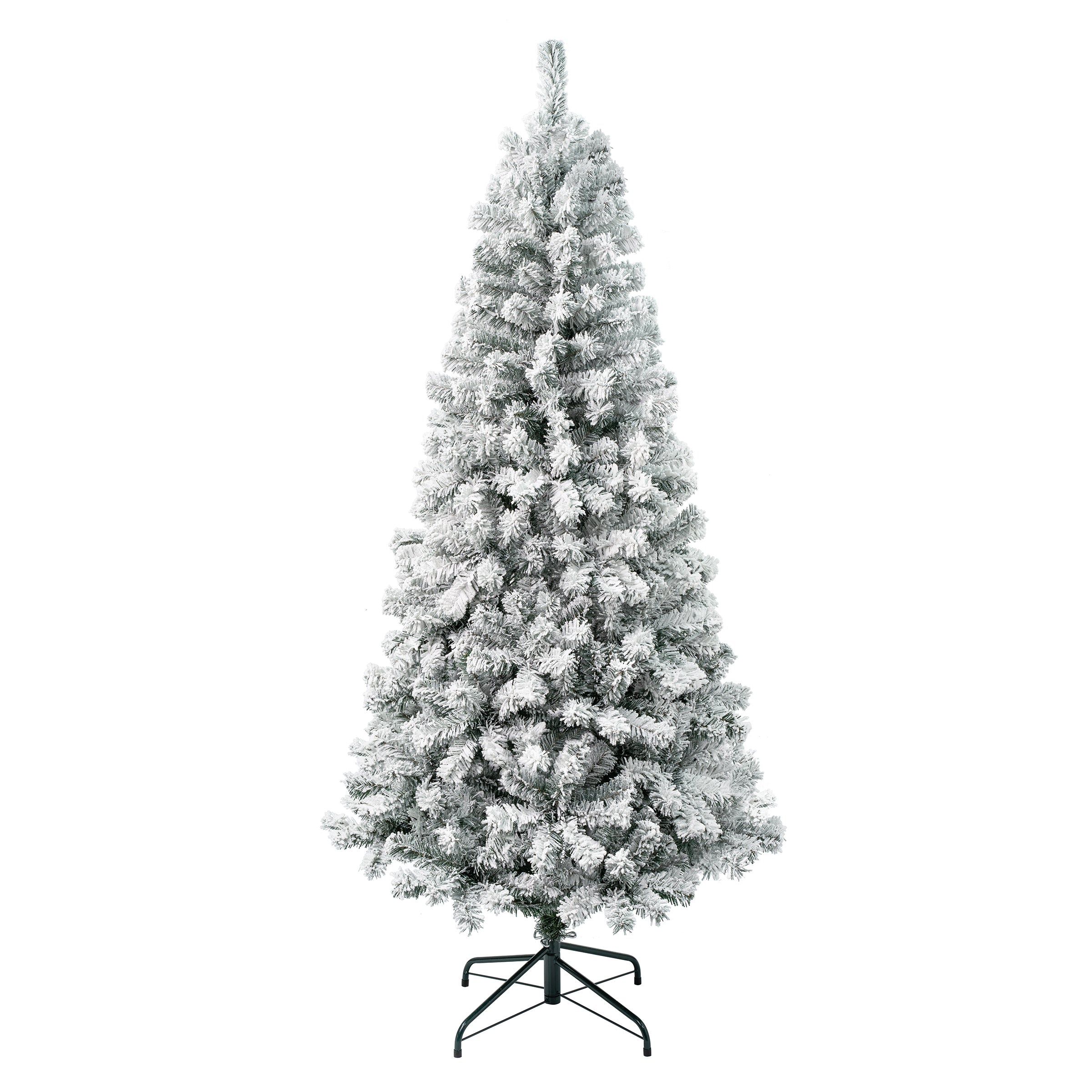 6 ft. Acacia Flocked Artificial Christmas Tree - Perfect for Holiday Home Decor, Living Room, Office & Party Decoration