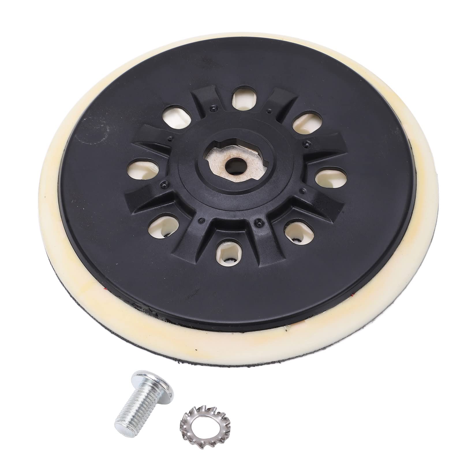 Eatbuy Polisher Backing Plate - 17 Hole PU Wear-Resistant Hook & Loop Pad for Car Detailing & Furniture Polishing | Durable Flexible Backing Plate for Automotive & Wood Surface Restoration