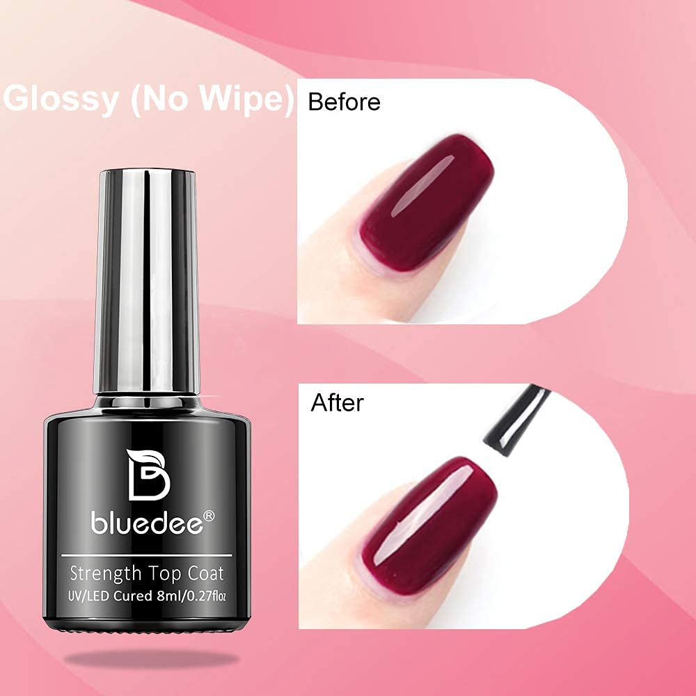 6Pcs Soak Off Gel Nail Polish Kit with Base & Top Coat - DIY Manicure Set for Home Nail Art, Valentine's Day Gift | Perfect for Salon-Quality Nails at Home, Bridal Parties & Self-Care Days