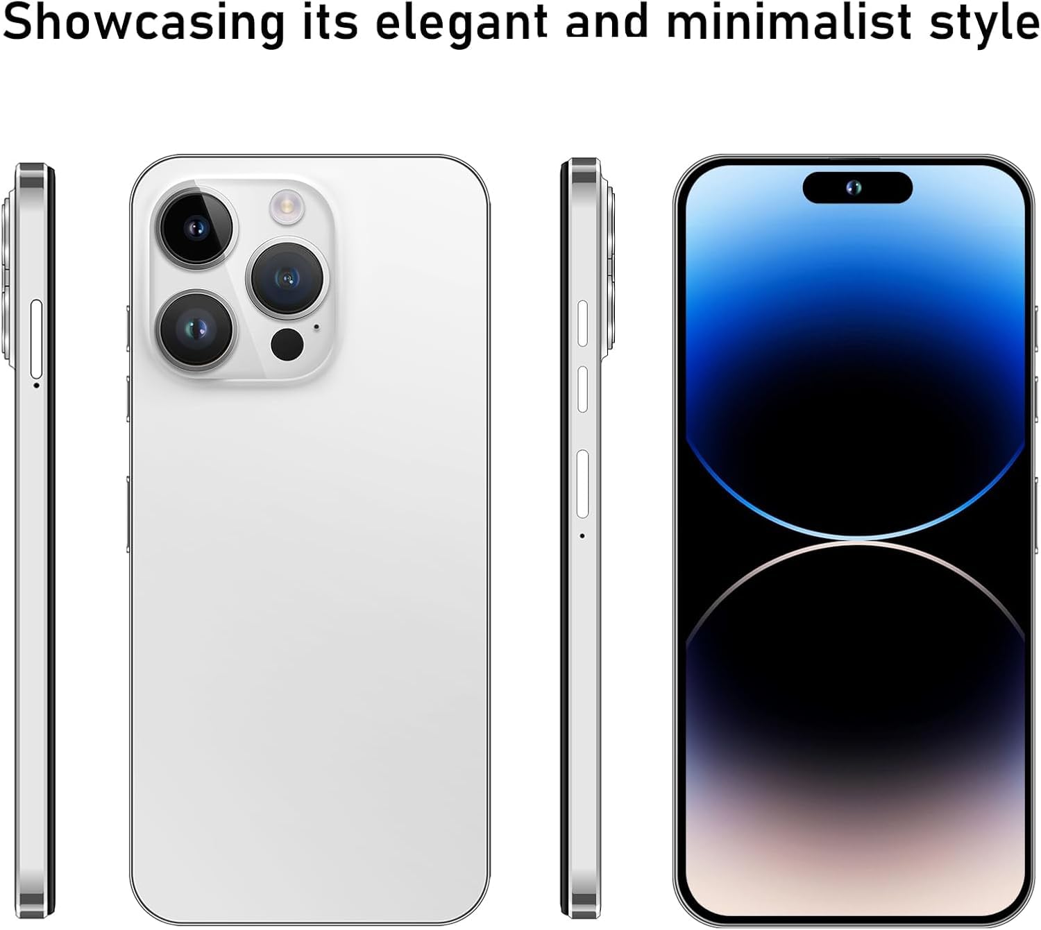 A14 Pro Max Unlocked Smartphone 8GB RAM 256GB ROM, Android 14.0, 6800mAh Battery, 6.82
