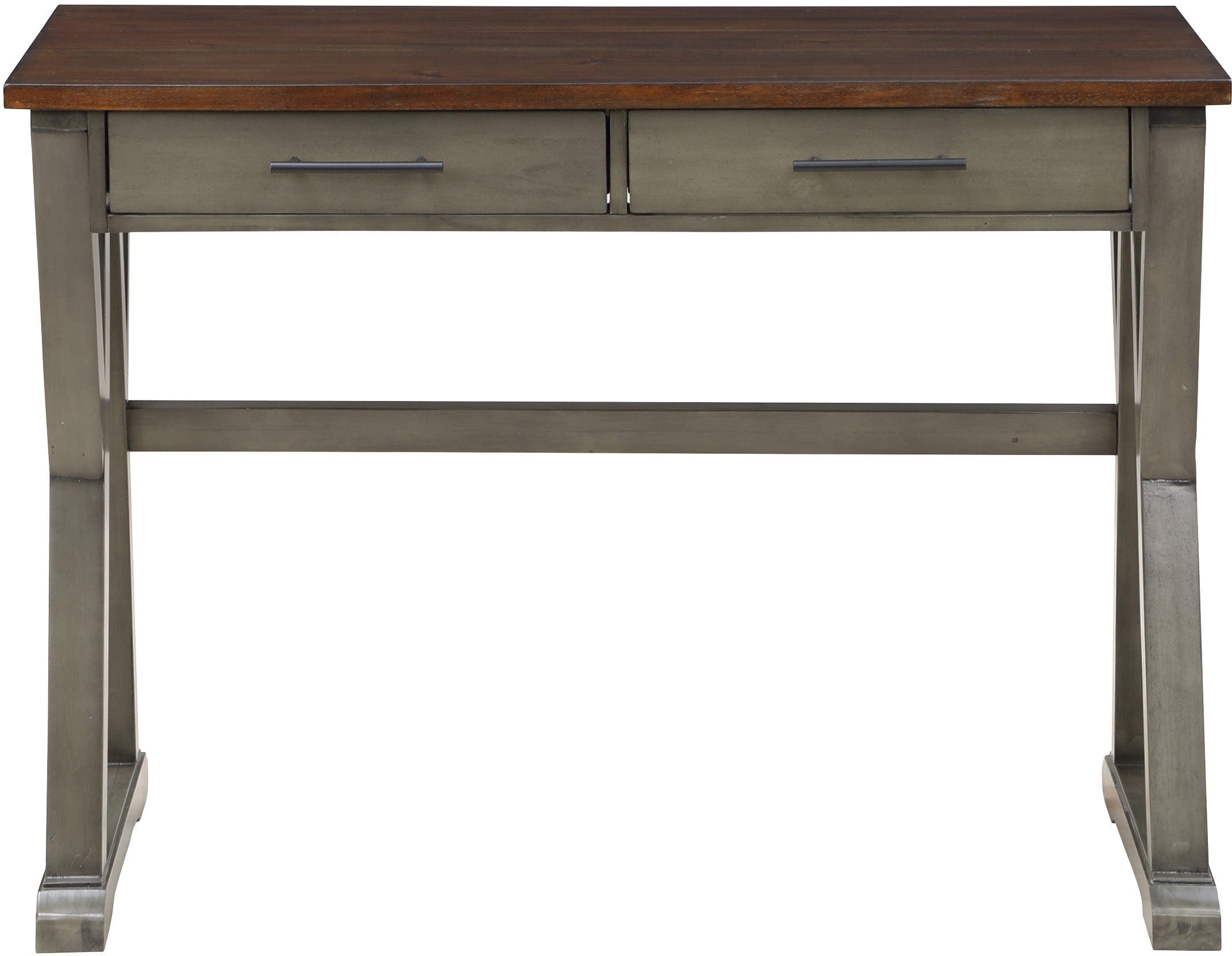 Office Star Jericho Rustic Writing Desk [JR4221] - Solid Wood Home Office Desk with Drawer, Perfect for Small Spaces, Remote Work & Study