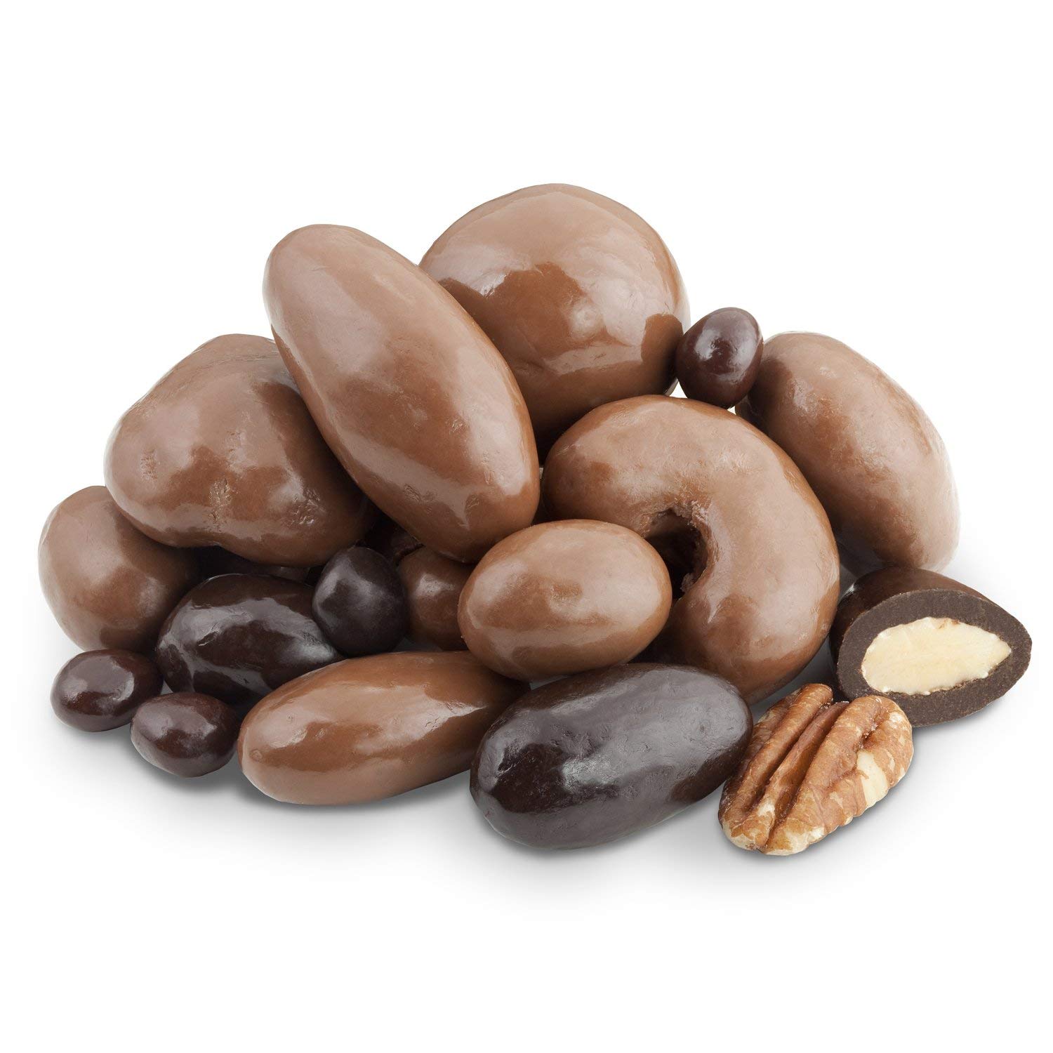 Premium Chocolate Candy Gift Box - Milk & Dark Chocolate Bridge Mix (Two 13 oz Bags) - Perfect for Holidays, Parties & Corporate Gifting