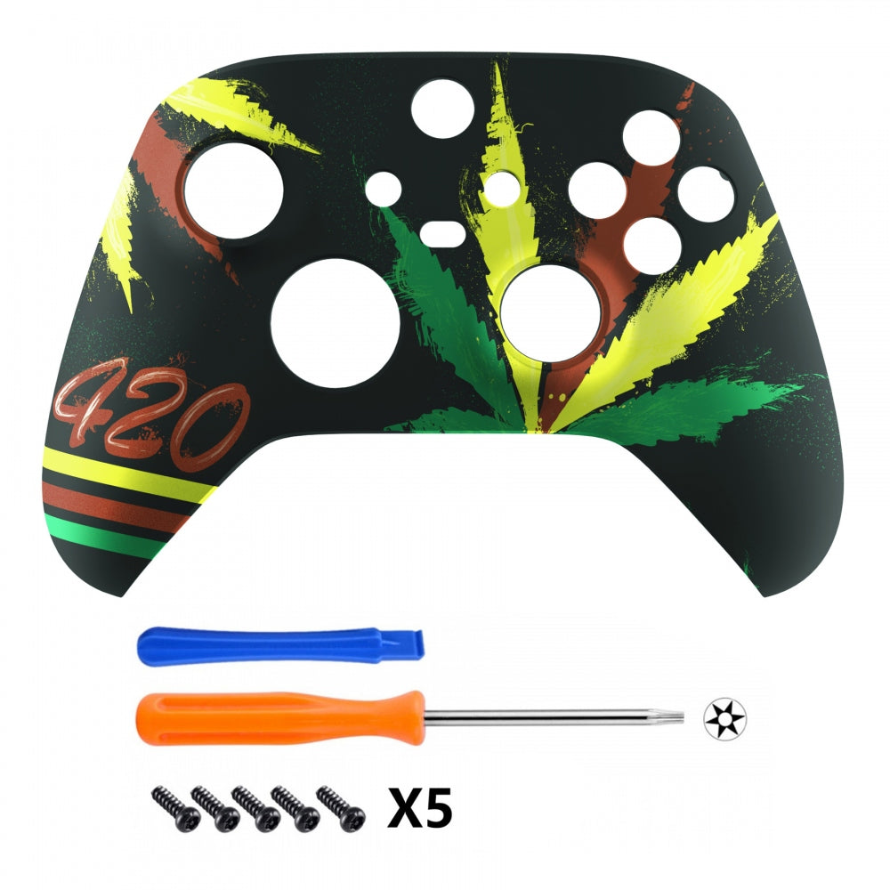 eXtremeRate Replacement Front Housing Shell for Xbox Series X & S Controller - Custom Gaming Shell Cover for Enhanced Grip & Style - Perfect for Gaming Enthusiasts & DIY Modders