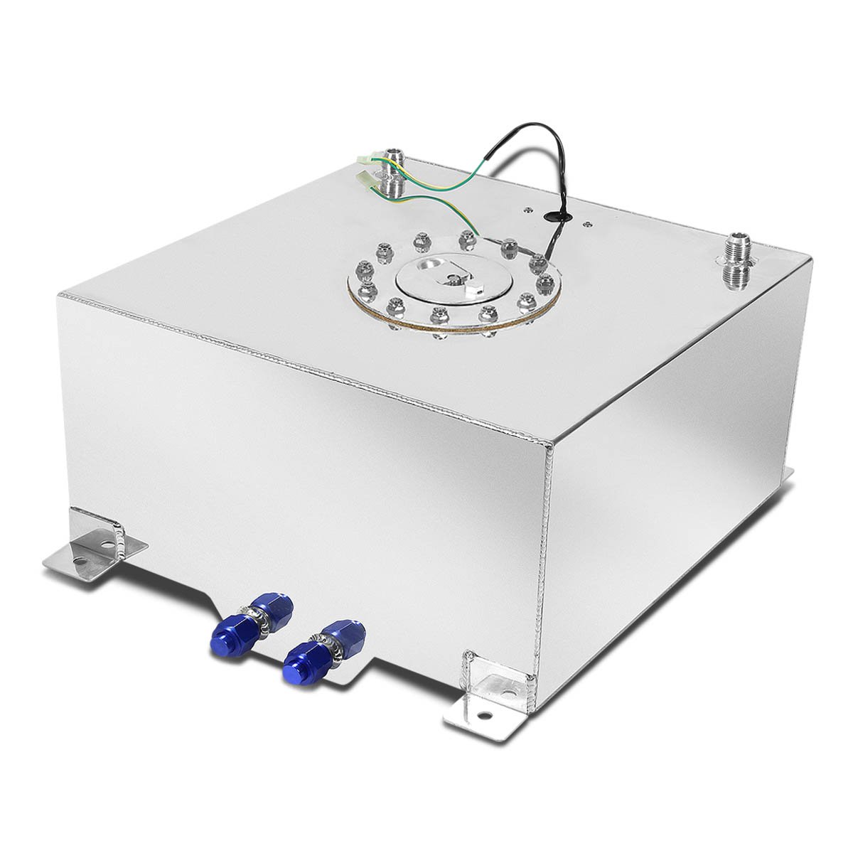 DNA MOTORING 10 Gallon Aluminum Top-Feed Fuel Cell Gas Tank - 16.5