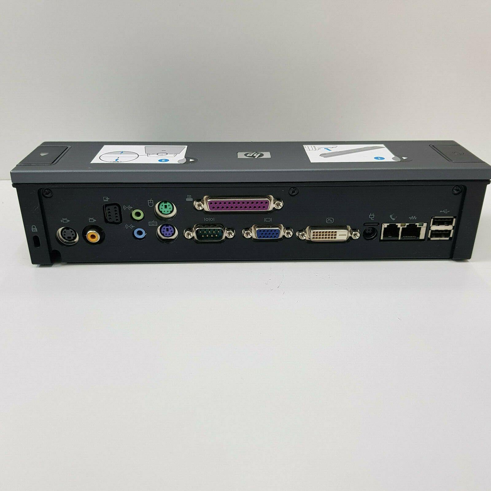 Certified Refurbished HP Docking Station EN488AA HSTNN-I11X - USB 2.0 & VGA Dual Monitor Support for Laptops | Perfect for Home Office & Remote Work Setup