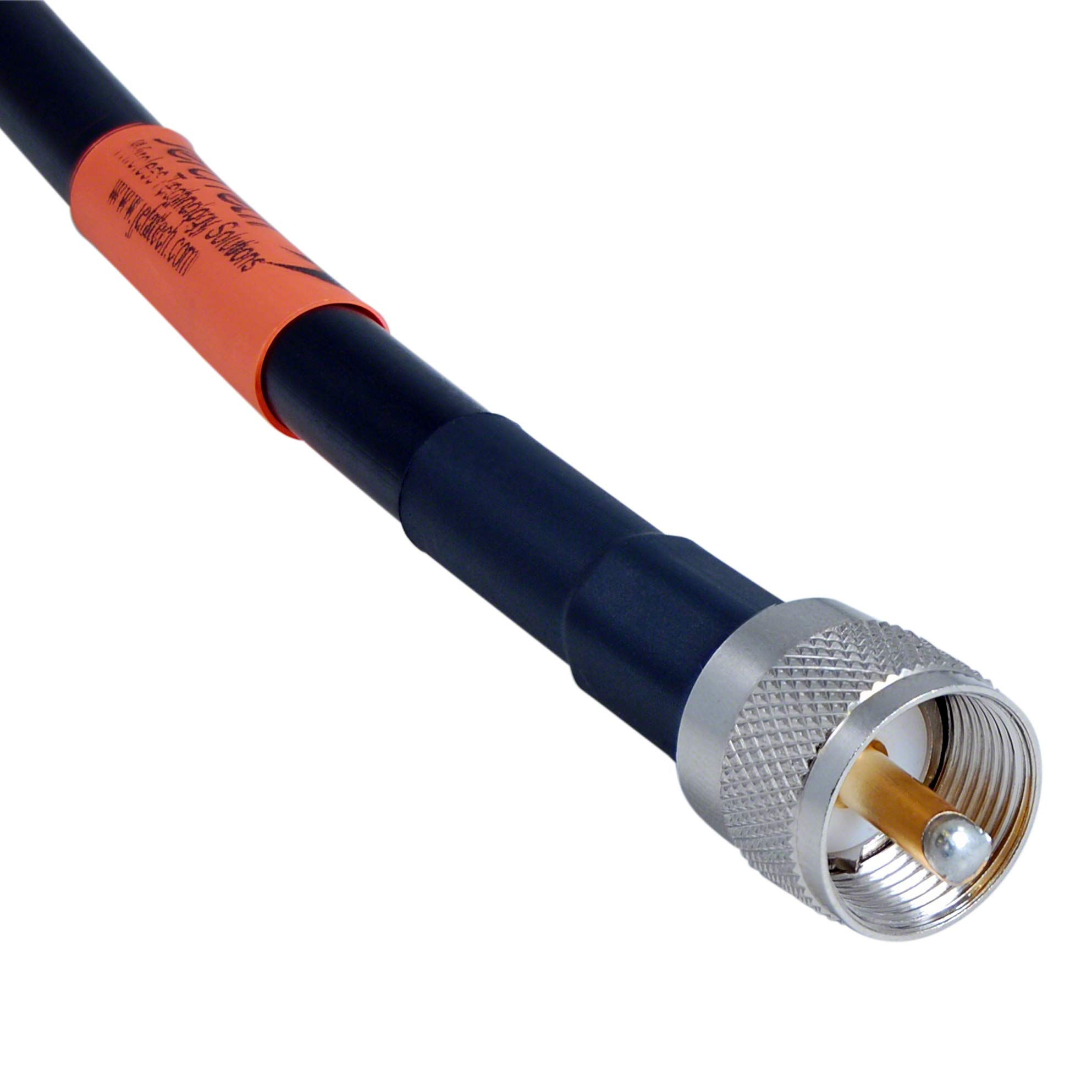 RG-213/U MILSPEC Coaxial Cable - 100 Feet Long - UHF Male PL-259 Connector - for Ham Radio, CB & Marine Communication - Perfect for Outdoor & Emergency Use