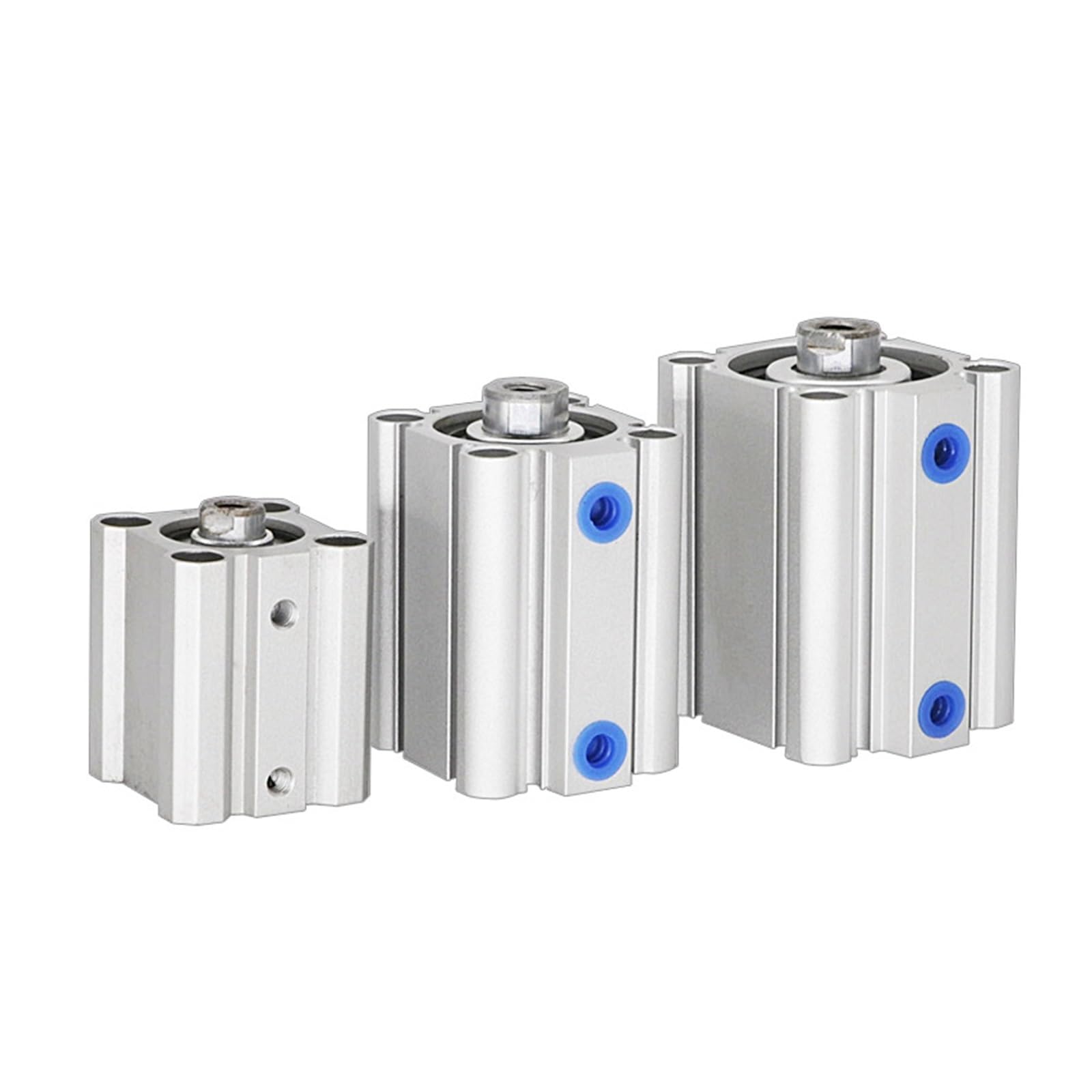 SMC Type Pneumatic Cylinder CQ2B Series (CQ2B25-10D, CQ2B25-15D, CQ2B25-20D, CQ2B25-25D, CQ2B25-30D, CQ2B25-35D, CQ2B25-40D, CQ2B25-50D) - Compact Double Acting Air Cylinder with Male Thread - Ideal for Automation, Machinery, and Industrial Applications