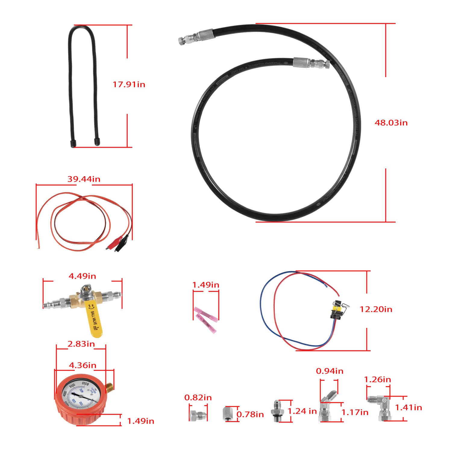 **Camoo High Pressure & Air Leak Test Gauge Kit for 1994-2007 Ford 6.0L & 7.3L Powerstroke F250 F350 - Dual Purpose Diagnostic Tool for Engine Performance Testing & Leak Detection**    *(Perfect for Mechanics & DIY Enthusiasts to Diagnose Fuel System Issues & Boost Engine Efficiency)*