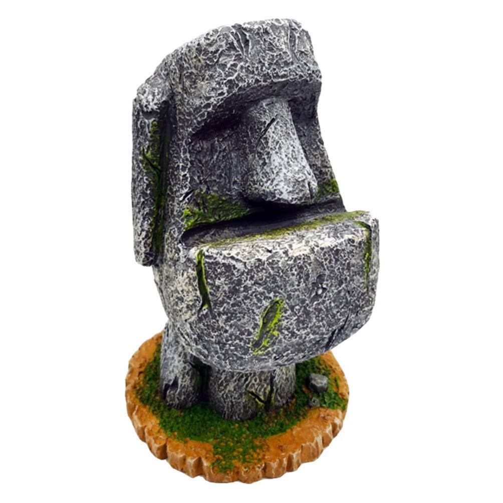 ADSE Resin Easter Island Head Pen Holder - Stylish Desk Organizer for Pens, Pencils, Stationery & Sunglasses | Perfect Office & School Supply Accessory | Decorative Flower Vase & Desktop Decor