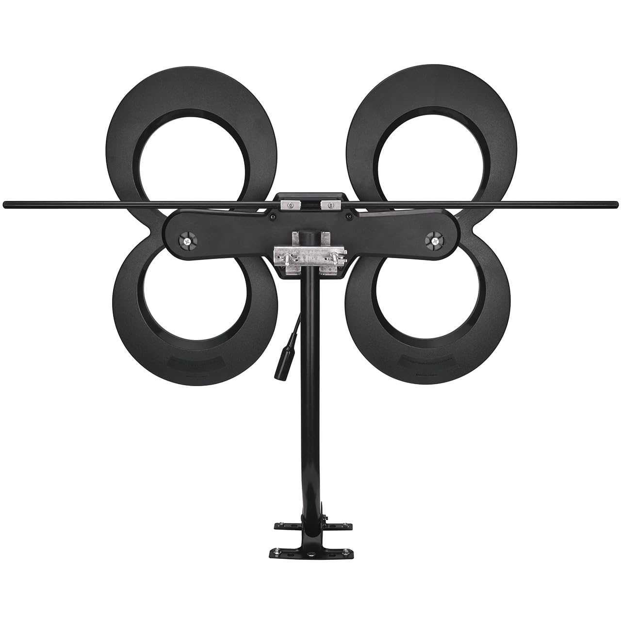 Antennas Direct ClearStream 4MAX Complete TV Antenna - Indoor/Outdoor UHF VHF Multi-Directional HDTV Antenna with 70+ Mile Range | Includes Cable, Mast, Amplifier & Splitter | Perfect for Home, RV & Camping TV Reception