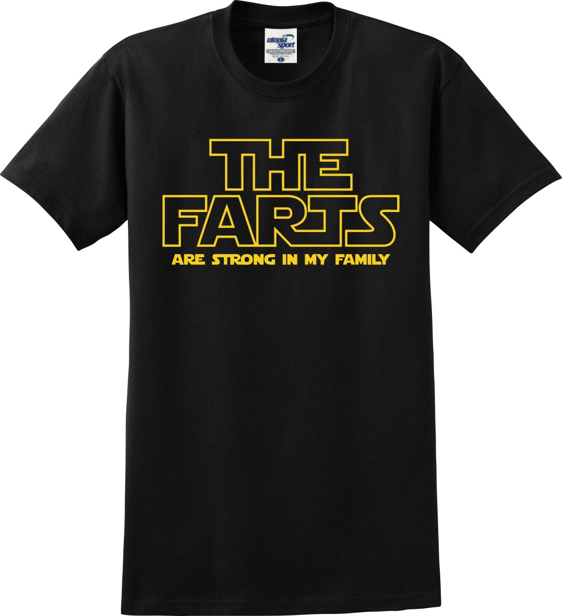 Funny Star Wars Parody T-Shirt - 'The Farts Are Strong in My Family' (S-5X) - Perfect Gift for Sci-Fi Fans & Humor Lovers - Great for Cosplay, Conventions & Casual Wear