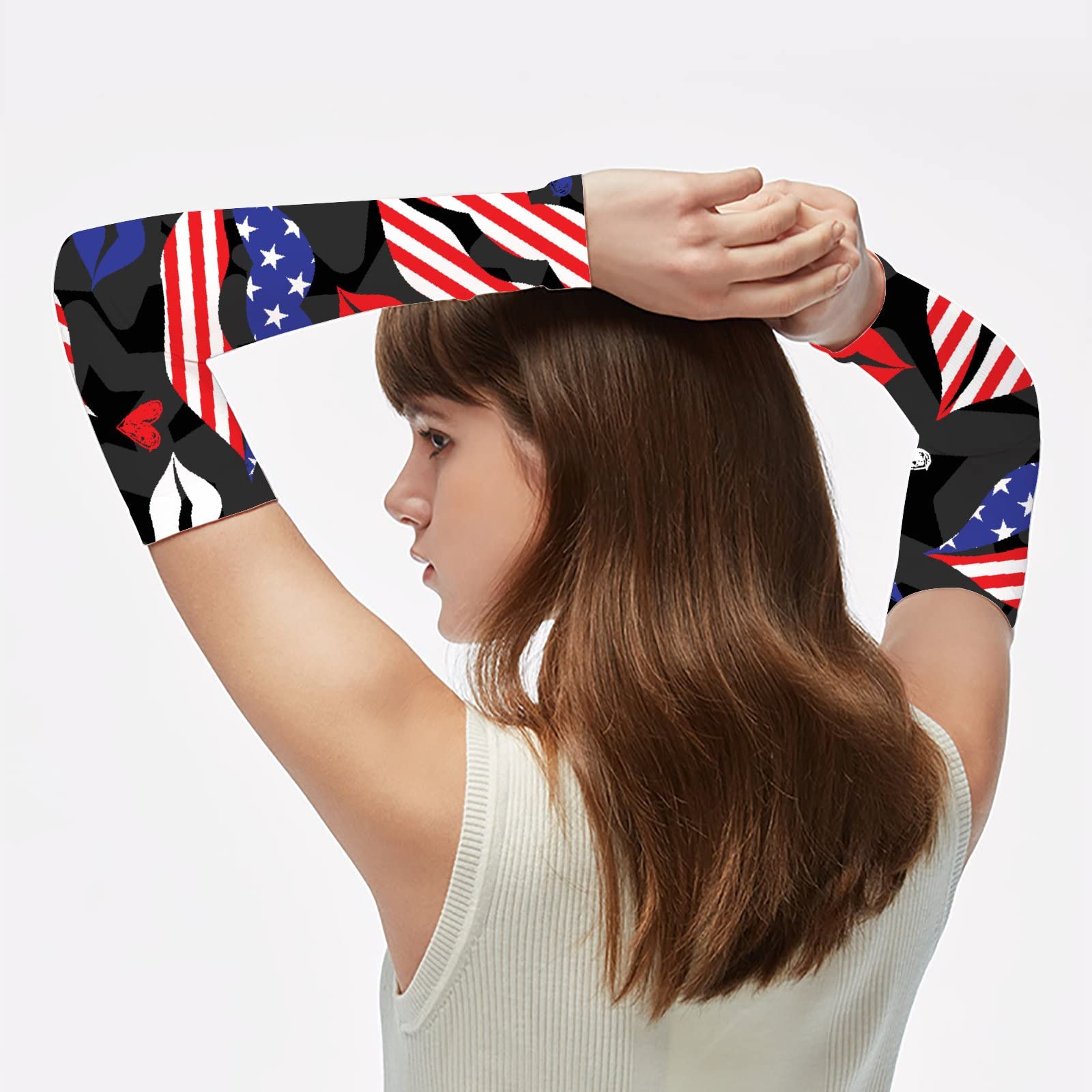 Vantaso Cooling Arm Sleeves for Men & Women - UV Sun Protection, Breathable Ice Silk Sports Arm Covers (Sizes S-XXL) - Perfect for Running, Cycling, Hiking & Outdoor Activities