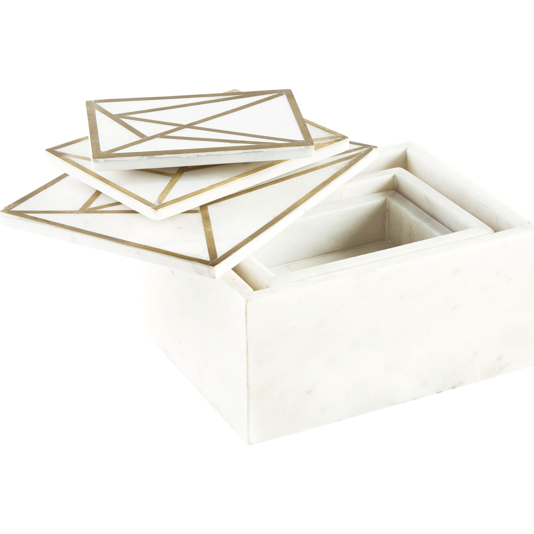Premium Ackley Storage Boxes (Set of 3) - Stackable Organizer for Home, Office & Craft Supplies - Durable Plastic Containers for Closet, Pantry & Toy Organization