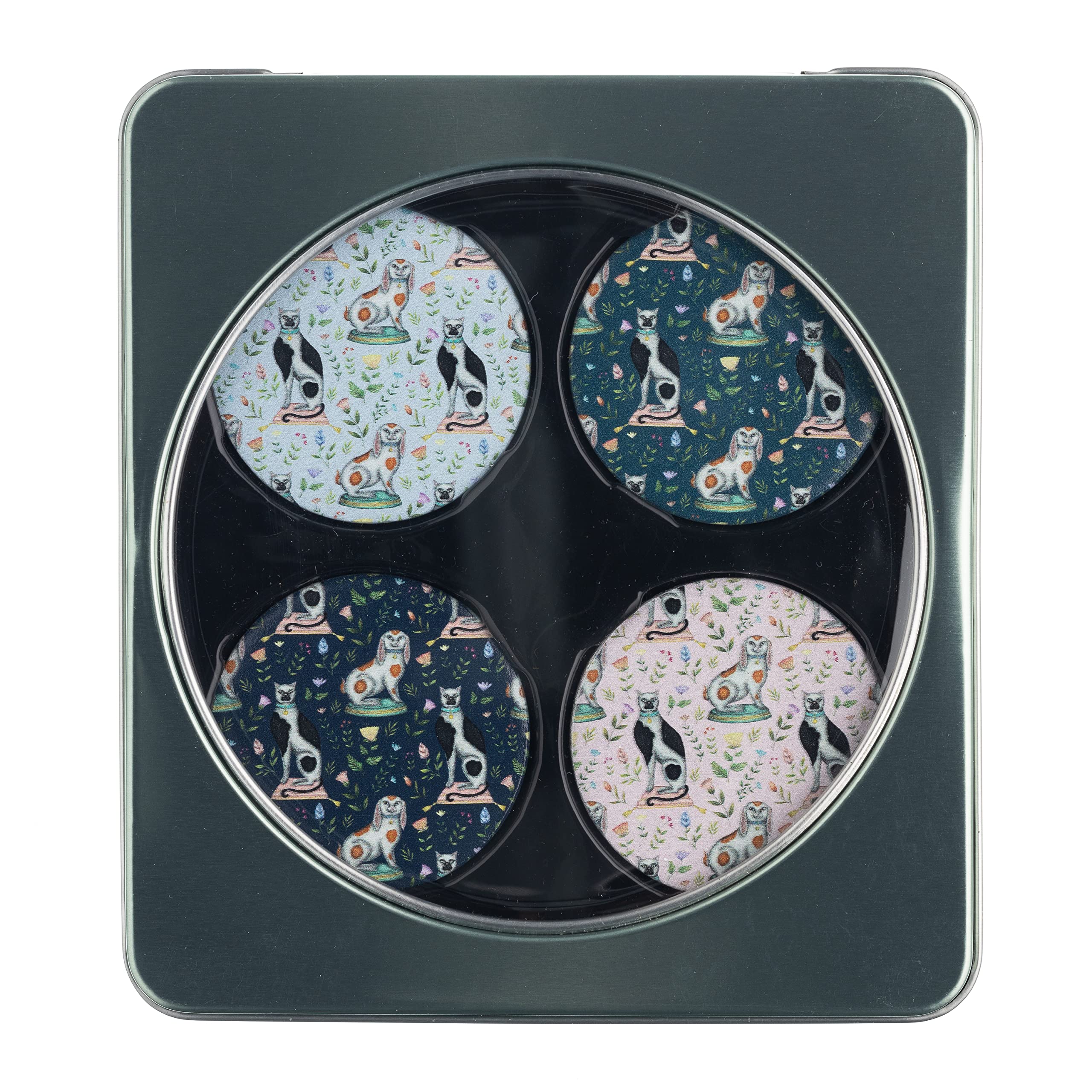 Quilted Bear Pattern Weights Set of 4 (50mm) - Scratch-Resistant Fabric Weights for Sewing & Cutting - Multiple Designs (Catherine Rowe Cats) - Perfect for Quilting, Dressmaking & Craft Projects