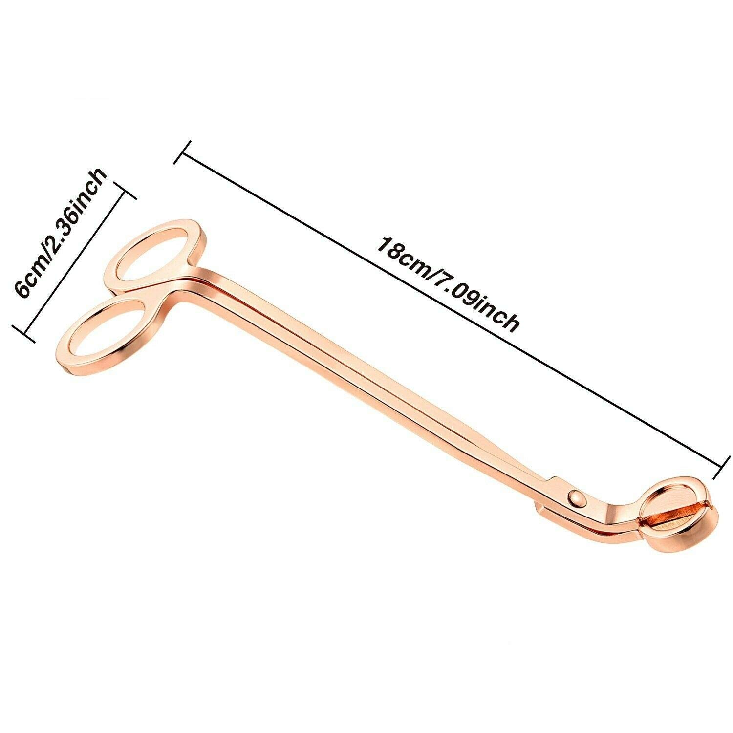 Premium Rose Gold Candle Wick Trimmer & Scissor - Essential Tool for Long-Lasting Candles, Perfect for Home Decor, Spa Relaxation & Romantic Ambiance