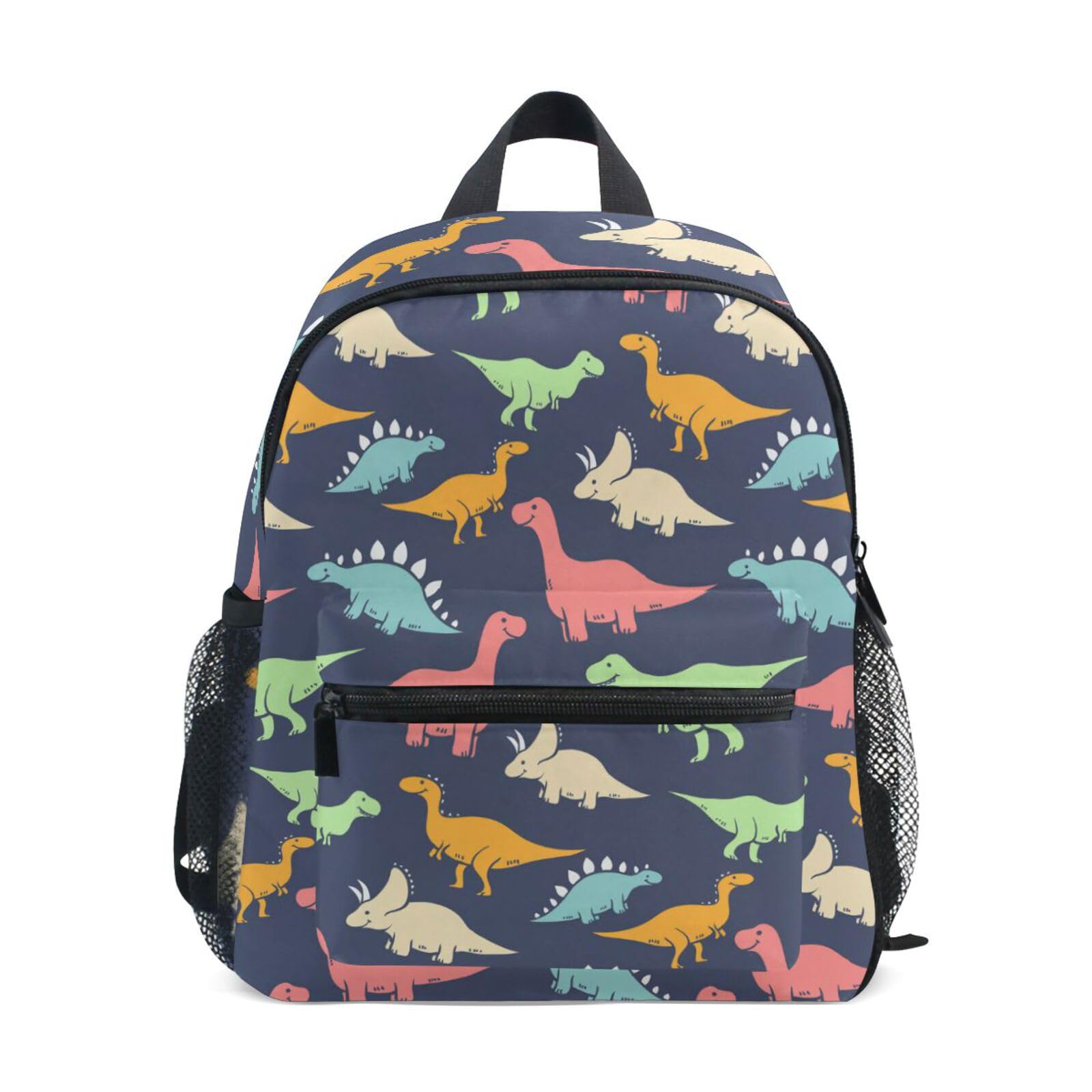 Dinosaur Toddler Backpack for Kids - Lightweight Preschool & Kindergarten Book Bag, Cute Colorful Daycare Backpack for Travel, School & Toys - Durable & Practical for Boys & Girls