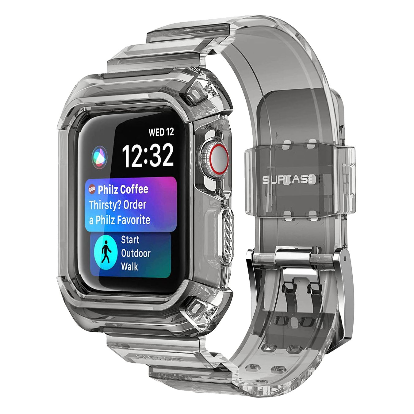 Apple Watch UB Pro Wristband Case (44mm/45mm) - Clear Protective Cover for Apple Watch Series 7/8/SE - Durable, Scratch-Resistant, Comfortable Fit - Perfect for Workouts, Running & Everyday Use
