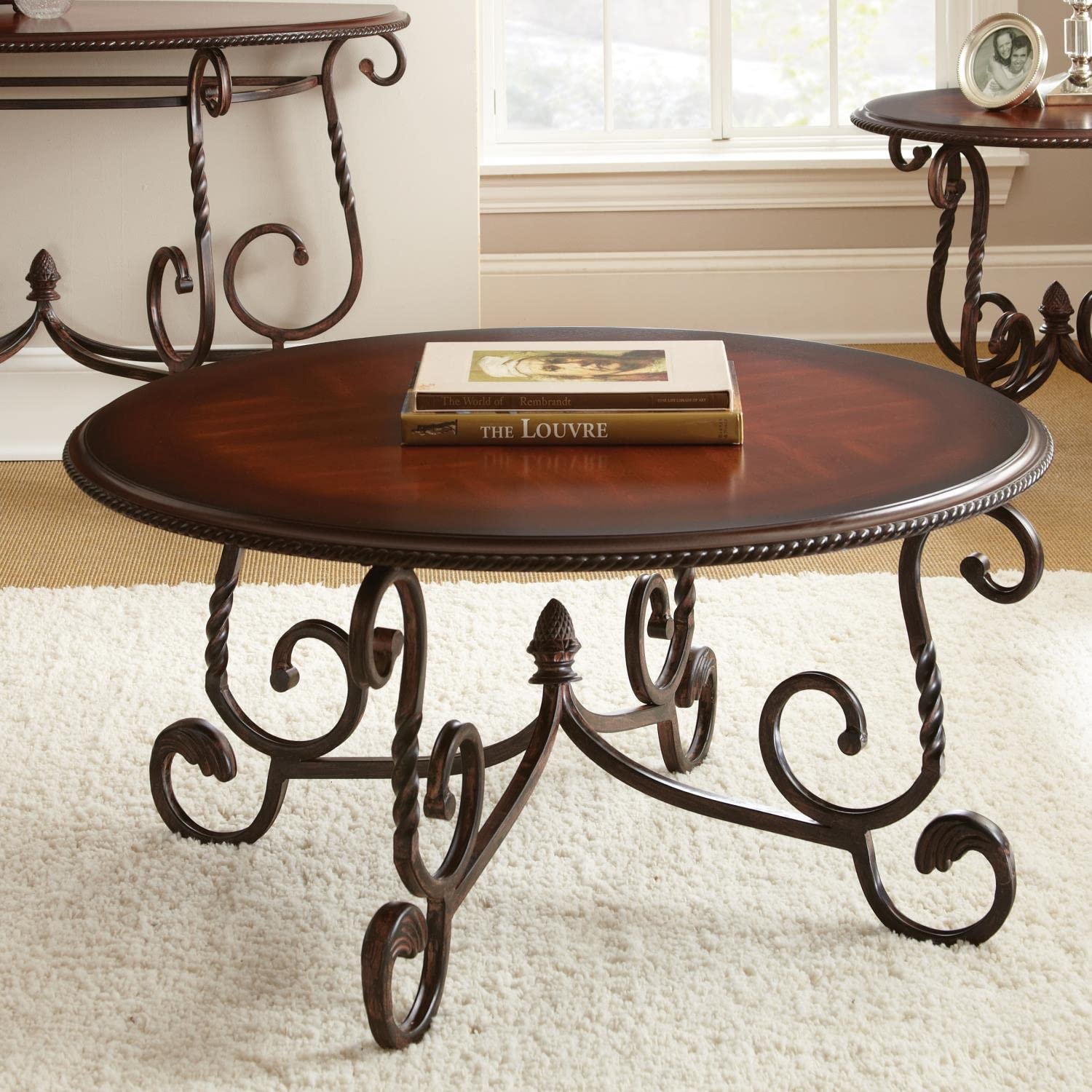 Steve Silver Crowley Coffee Table - Modern Living Room Furniture with Storage Shelf | Perfect for Small Spaces, Apartments & Home Decor