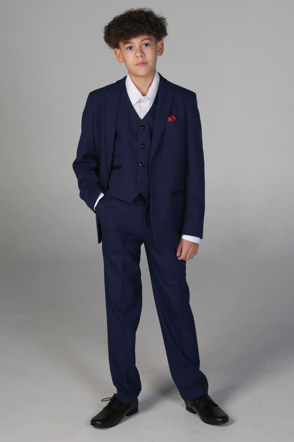 Boys' Blue Three-Piece Suit Set | Formal Wear for Weddings, School Events & Special Occasions