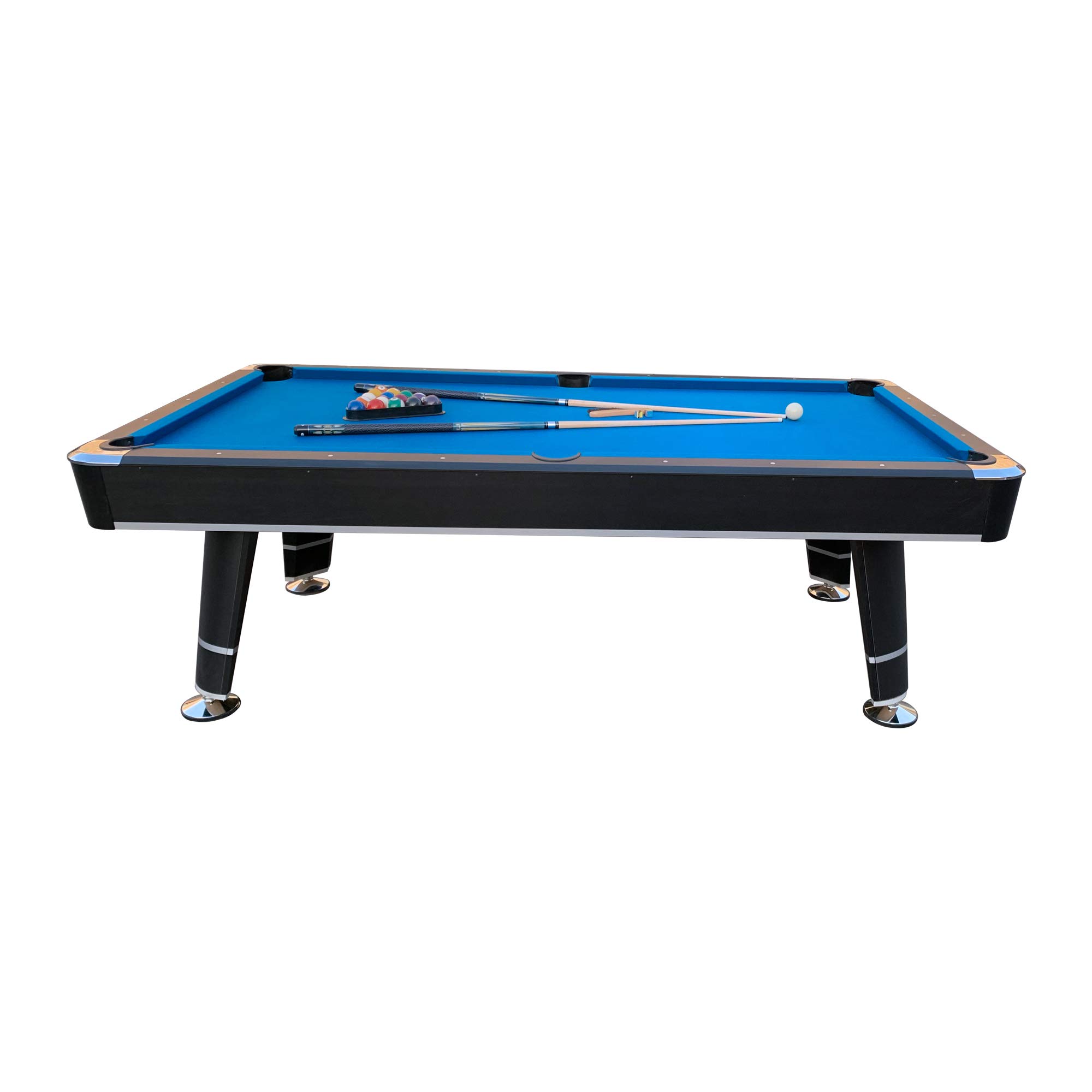 RACK Orion 8-Foot Professional Tournament Billiard Pool Table - Premium Blue Felt for Home Game Rooms & Bars | Competition & Recreational Play