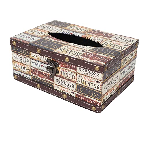 Vintage Waterproof Napkin Dispenser Box - Durable & Scratch-Resistant Tissue Holder for Home, Office, Bathroom & Kitchen Decor