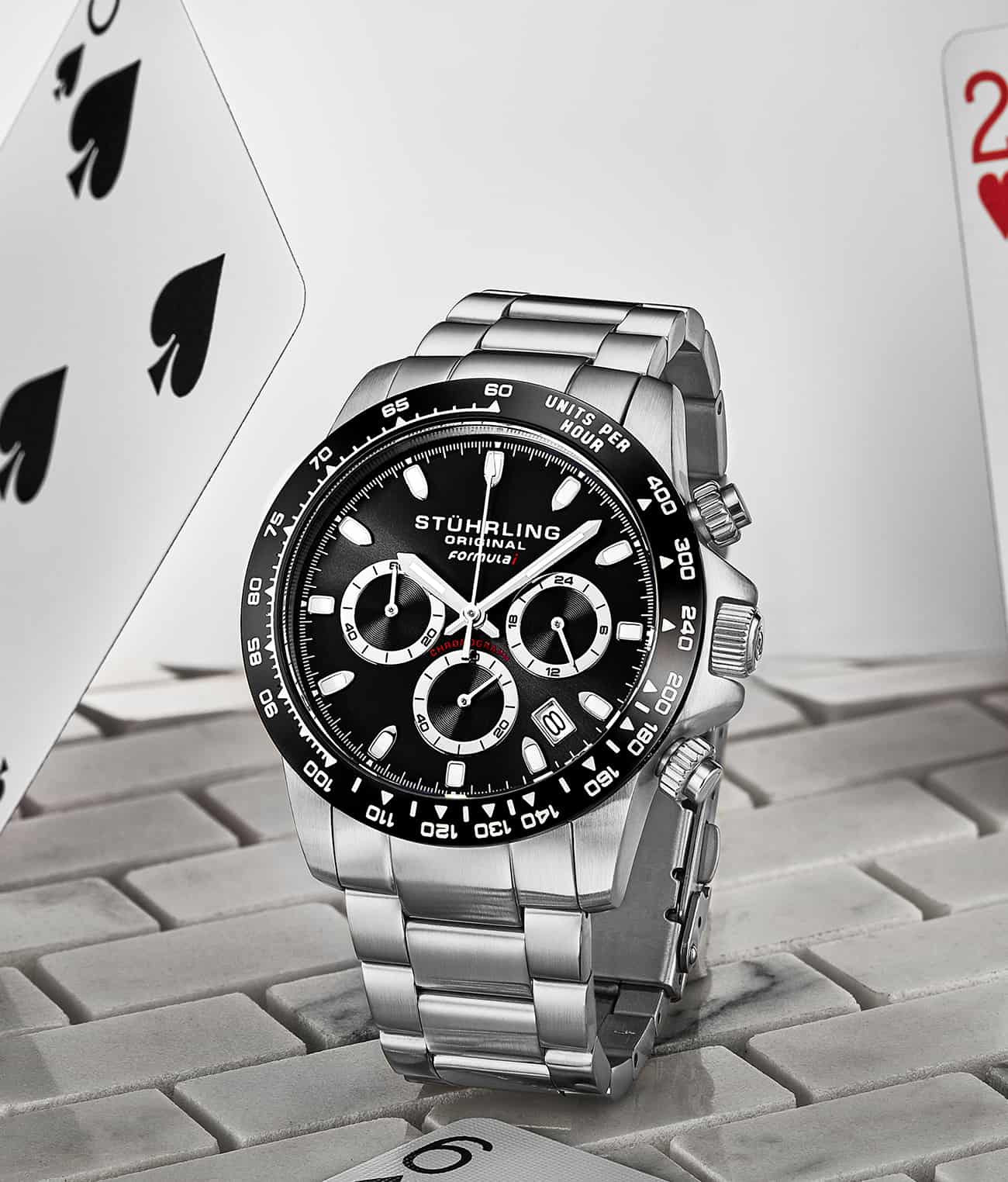 Formula 1 Quartz 42mm Chronograph Watch - Stylish Men's Sports Chrono Wristwatch for Racing, Casual Wear & Business Occasions