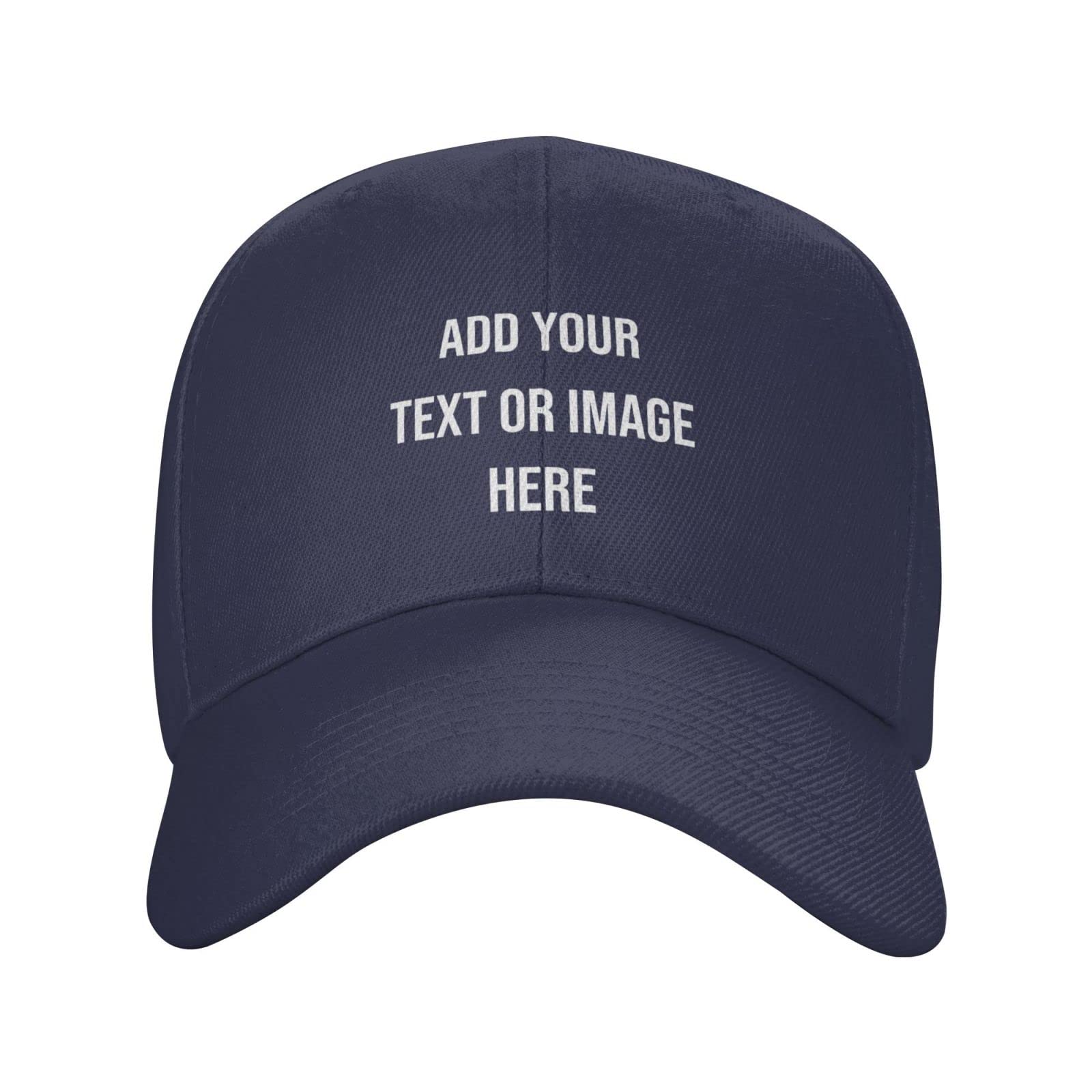 Custom Personalized Trucker Hats for Men - Add Your Text/Photo Logo - Adjustable Snapback Sun Caps for Casual Wear & Outdoor Activities (Golf, Fishing, Hiking)