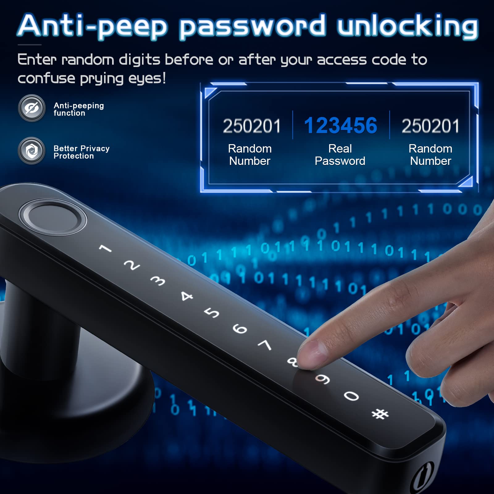 Smart Fingerprint Door Lock - Keyless Entry for Home & Office