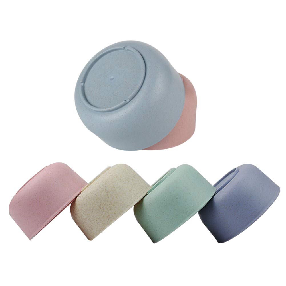 DOITOOL 6-Piece Wheat Straw Bowls Set for Kids - BPA-Free, Eco-Friendly, Durable Tableware - Perfect for Toddler Meals, School Lunches & Family Dining