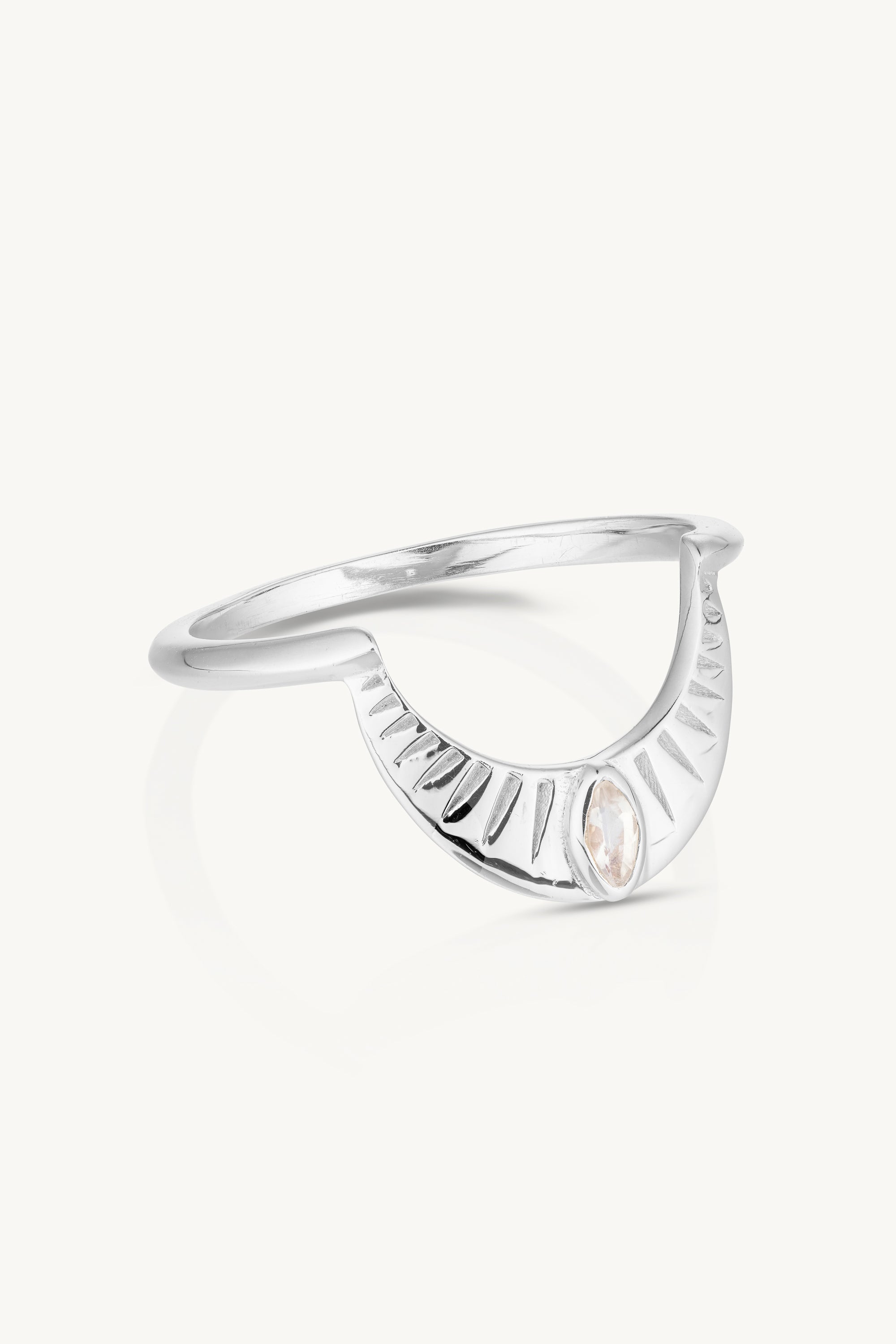 Elegant Dawn Silver Moonstone Halo Ring - Vintage Inspired Sterling Silver Jewelry for Women - Perfect for Weddings, Anniversaries & Special Occasions