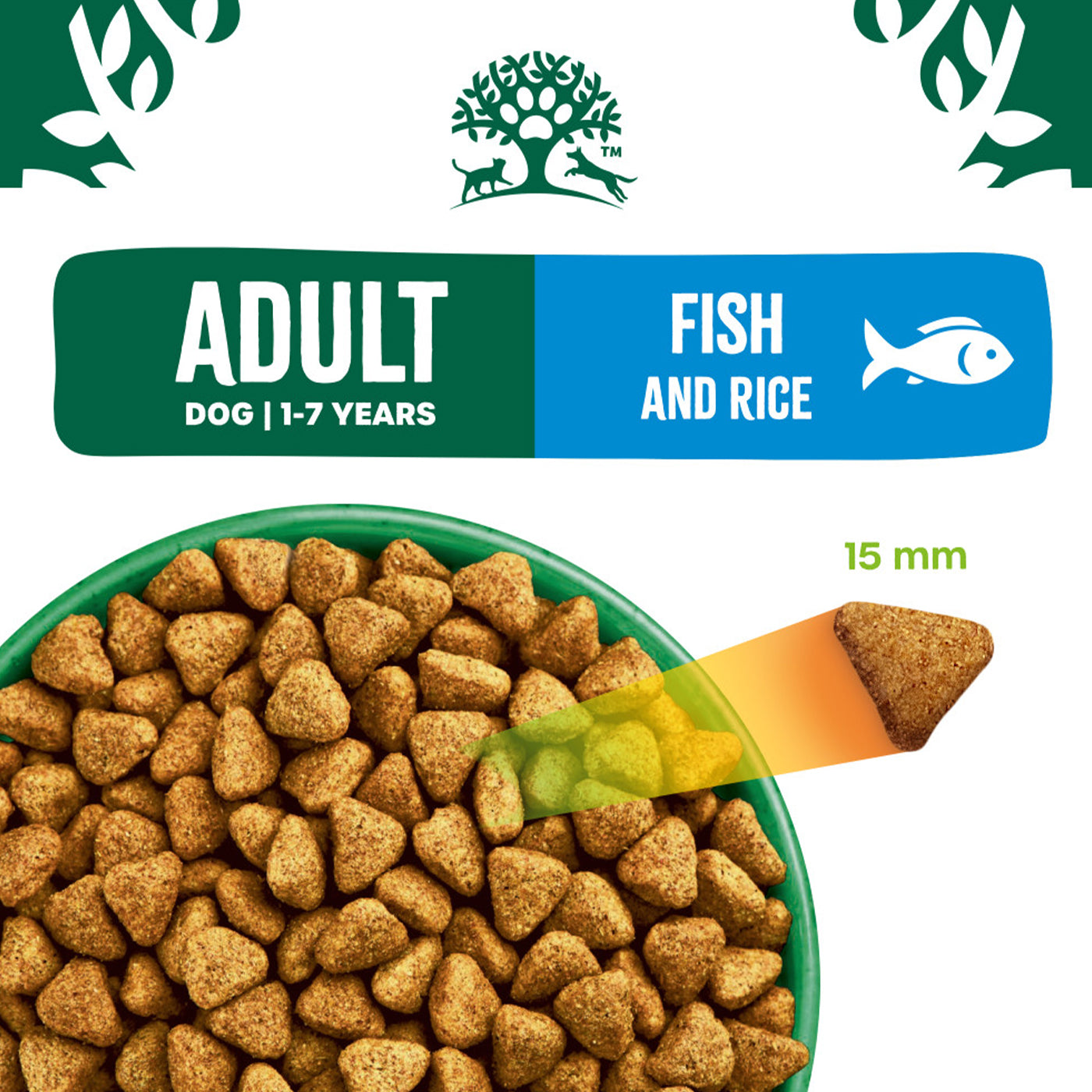 James Wellbeloved Fish & Rice Adult Dry Dog Food 15kg - Natural Hypoallergenic Nutrition for Sensitive Stomachs - Perfect for Daily Feeding & Digestive Health