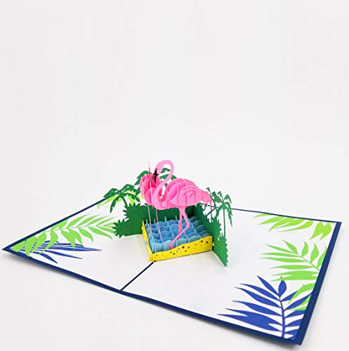 Flamingo Pop Up Card