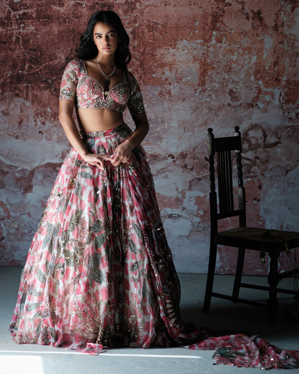 Exquisite Ashvi Lehenga Set for Women - Traditional Indian Bridal Gown with Intricate Embroidery & Matching Dupatta - Perfect for Weddings, Festivals & Special Occasions